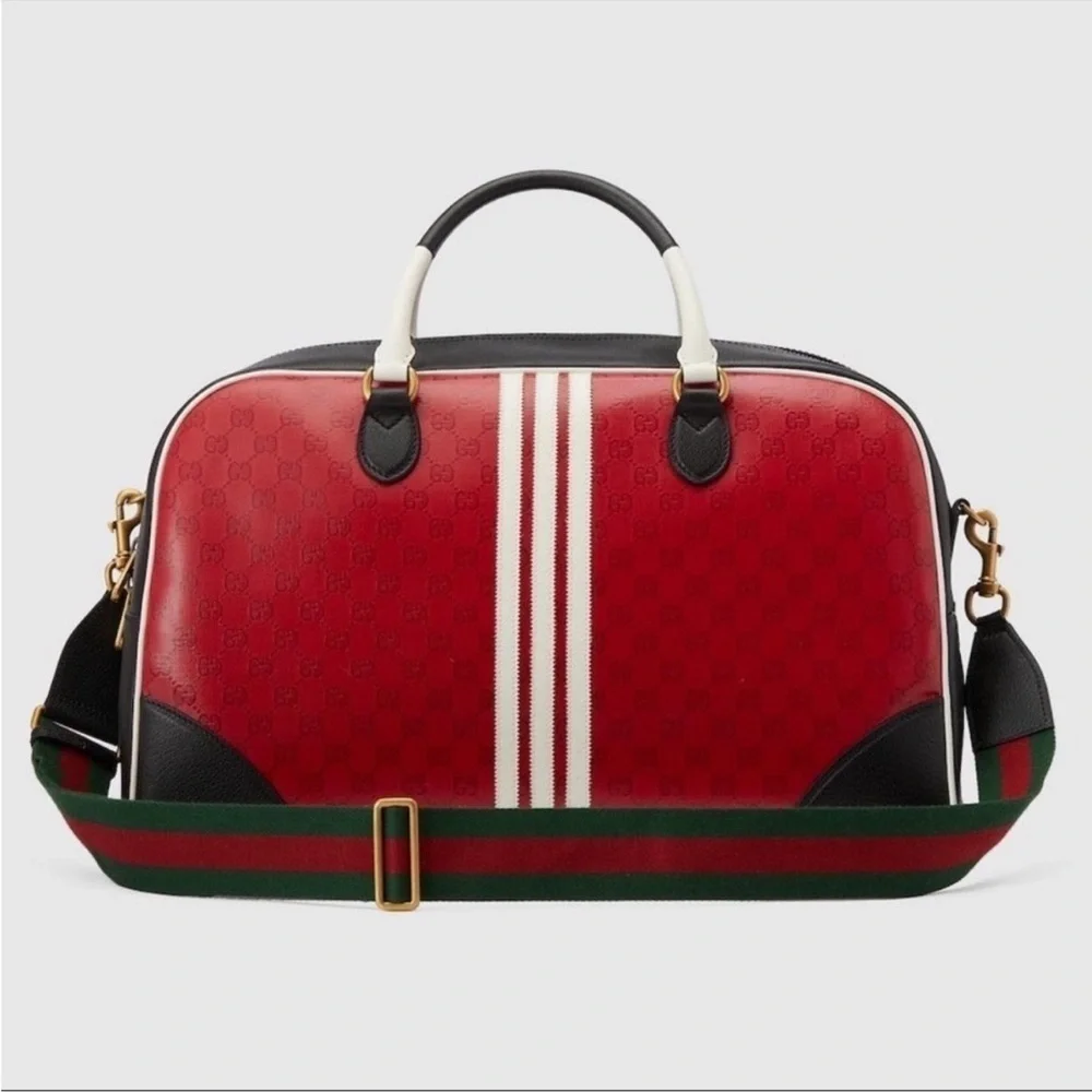 Unisex, Gucci, X Adidas, limited edition, large duffel bag made in Italy
